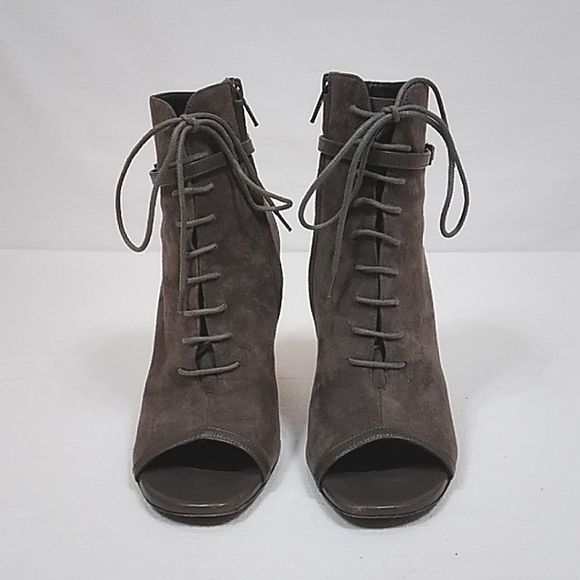 Saint Laurent Jane Suede Ankle Booties Sz 36 - Picture 3 of 9